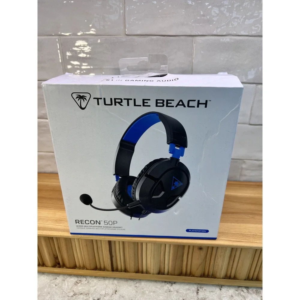 Turtle Beach Recon 50P Wired Gaming Headset PlayStation PS5, PS4 Black Blue